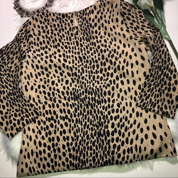 J.‎ Crew Leopard Print Scoop Neck Blouse Animal - Picture 2 of 8